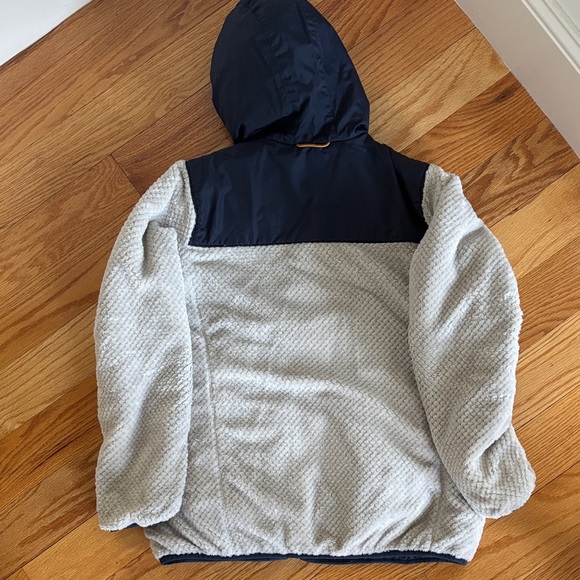 L.L. Bean Kids' reversible Fleece / puffer Hoodie - Picture 6 of 11